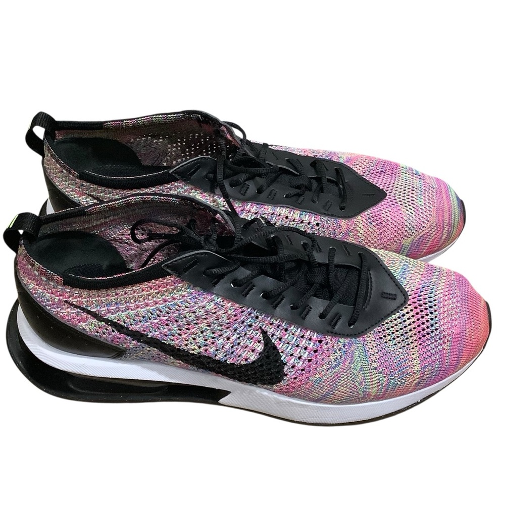 Nike Air Max Flyknit Racer Sneakers In Ghost Green/Pink Black-Neutral Gender